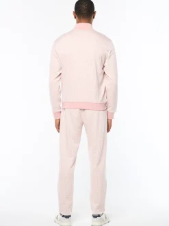 Paolo Knit Track Jacket- Pale Mauve