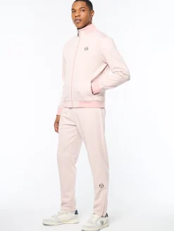 Paolo Knit Track Jacket- Pale Mauve