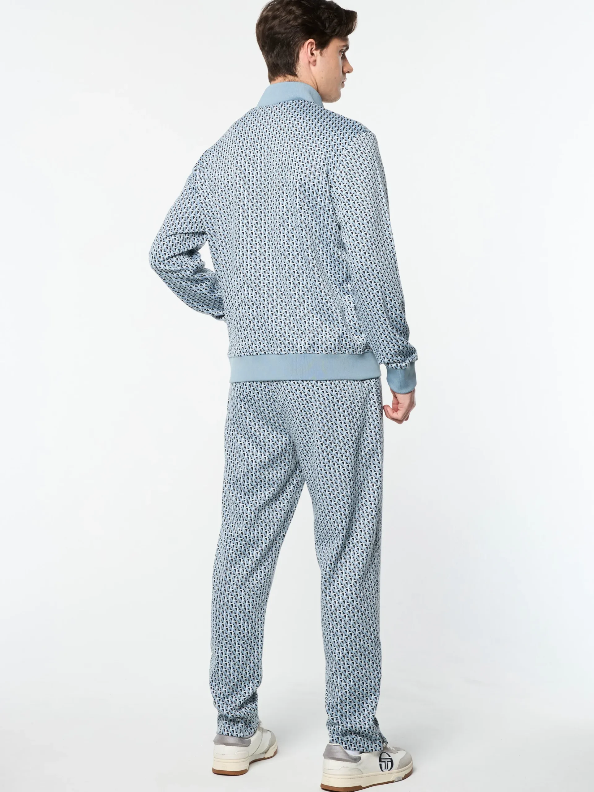 Paolo Knit Track Pant- Faded Denim