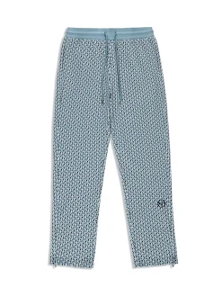 Paolo Knit Track Pant- Faded Denim