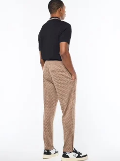 Paolo Knit Track Pant- Taupe Grey