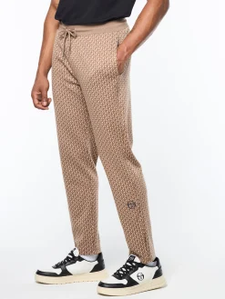 Paolo Knit Track Pant- Taupe Grey