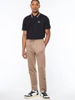 Paolo Knit Track Pant- Taupe Grey