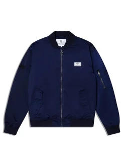 Piano Bomber Jacket-Maritime Blue