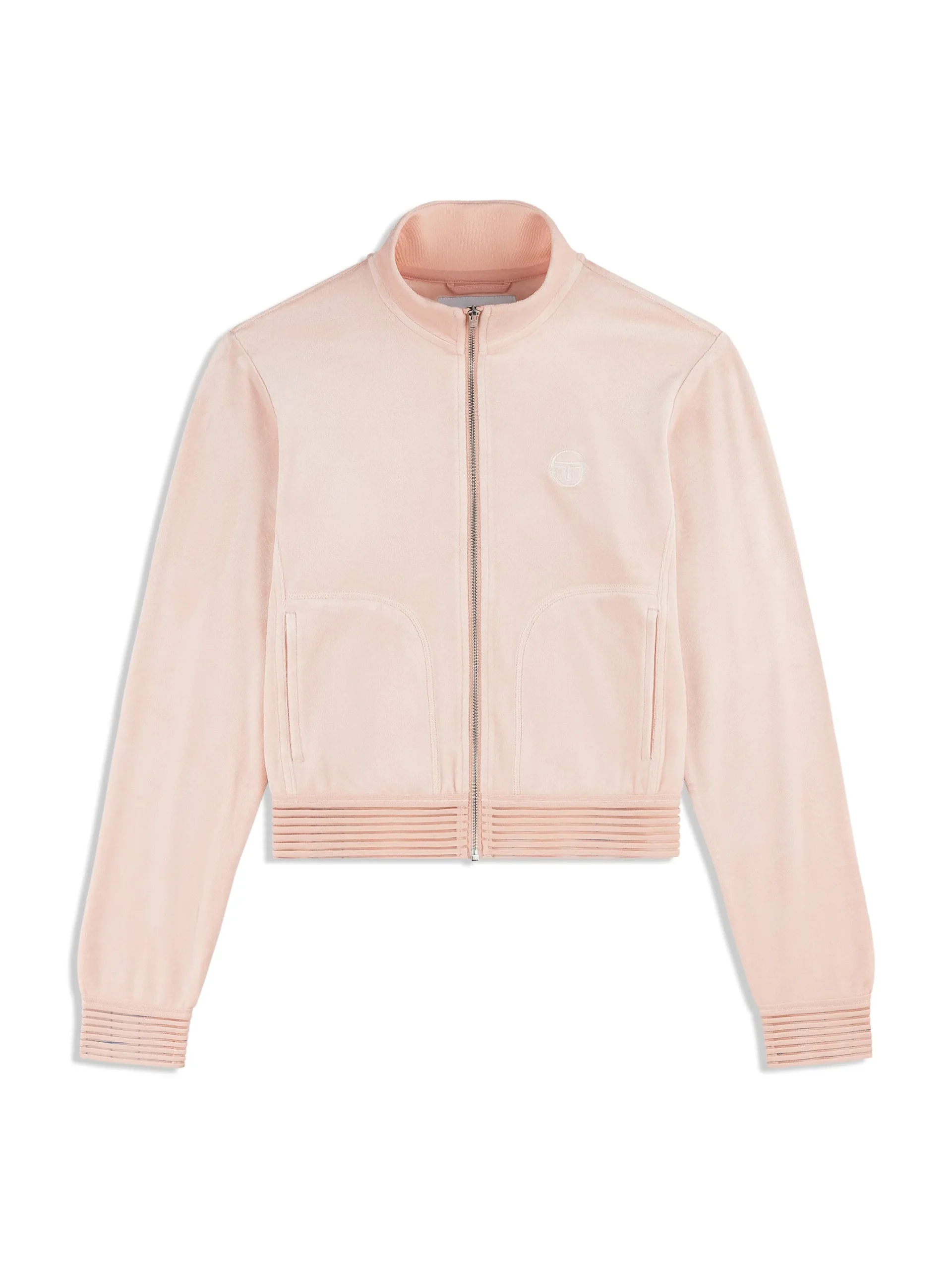 Piera Velour Track Jacket- Evening Sand