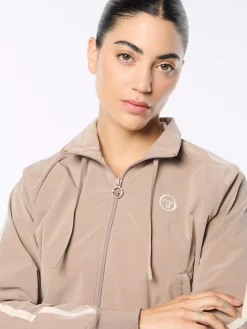 Pippa Track Jacket- Taupe Grey