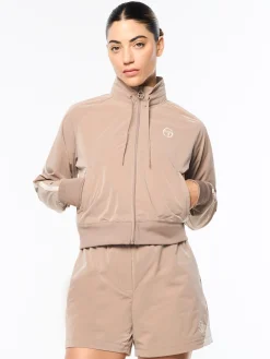 Pippa Track Jacket- Taupe Grey