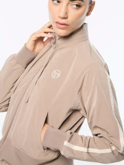 Pippa Track Jacket- Taupe Grey