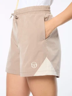 Pippa Track Short- Taupe Grey