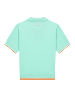 Preppy Knit Polo- Light Mint