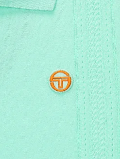 Preppy Knit Polo- Light Mint