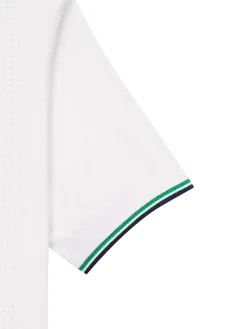 Preppy Knit Polo- Off White