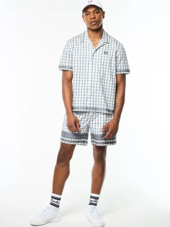 Quadretto Cabana Shirt- Brilliant White