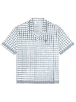 Quadretto Cabana Shirt- Brilliant White