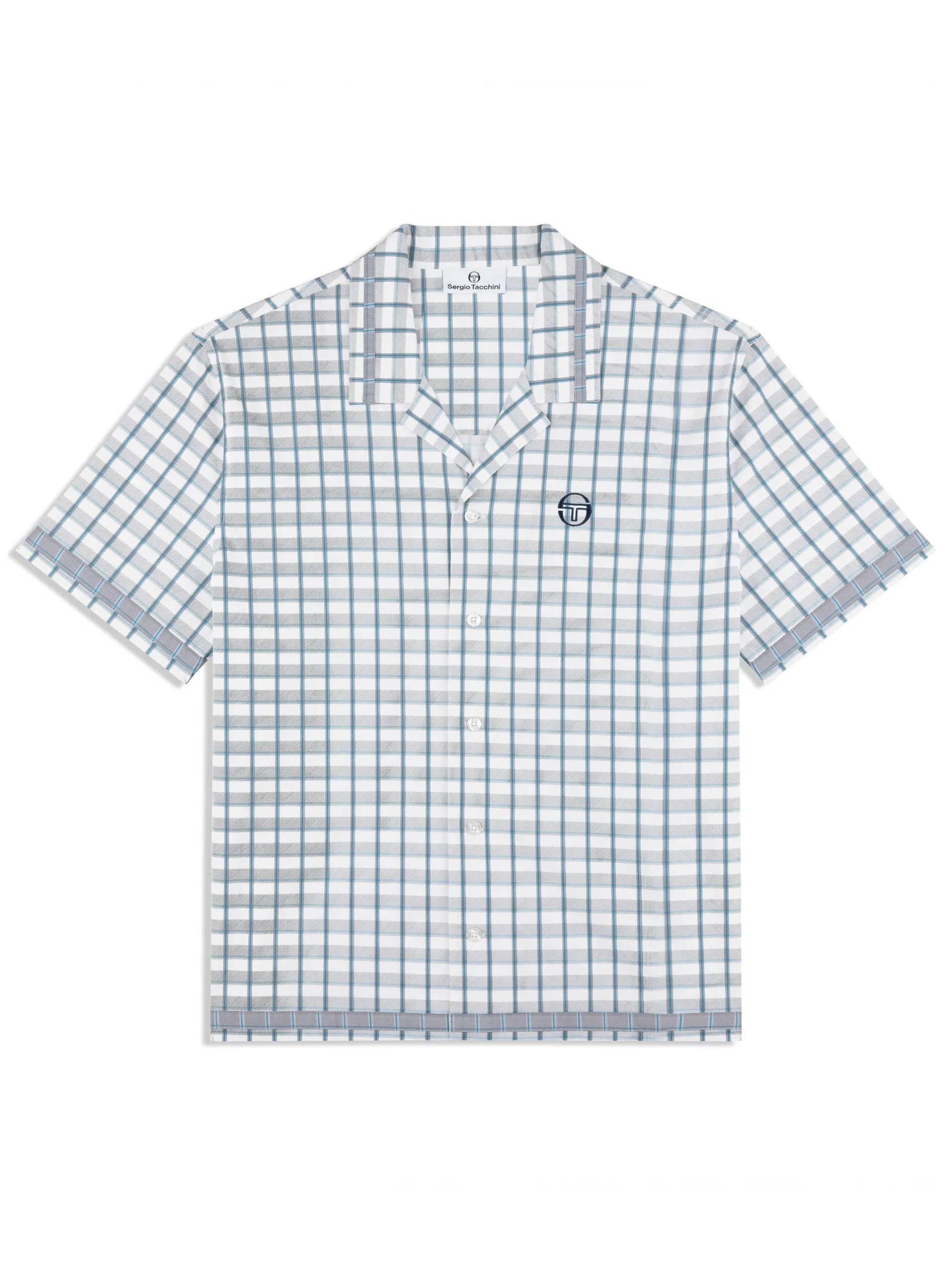 Quadretto Cabana Shirt- Brilliant White