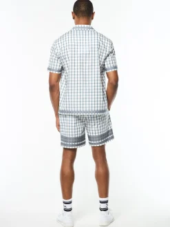 Quadretto Cabana Shirt- Brilliant White