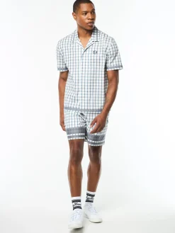 Quadretto Cabana Shirt- Brilliant White