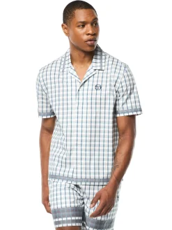 Quadretto Cabana Shirt- Brilliant White