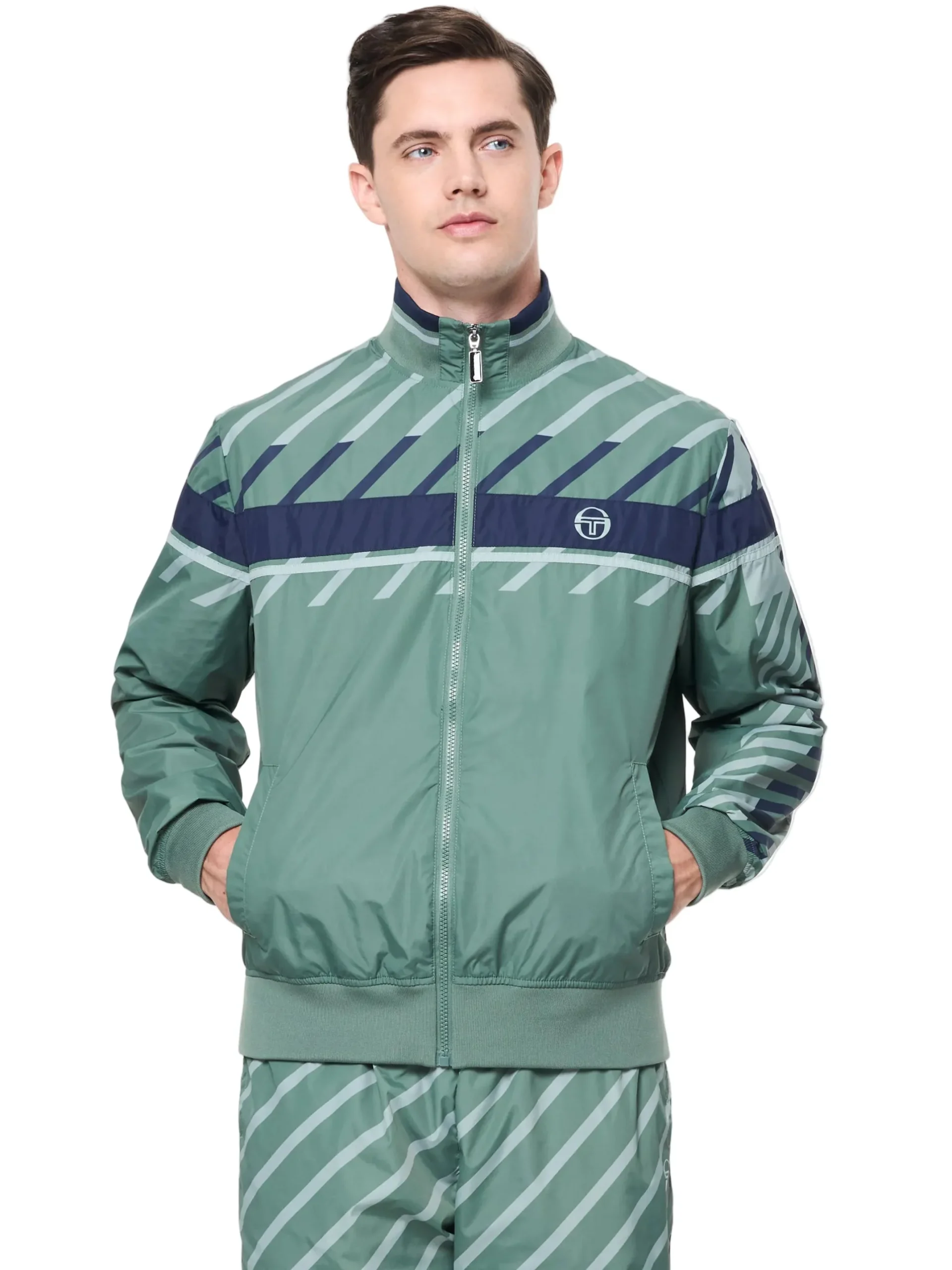 Quadretto Track Jacket- Duck Green