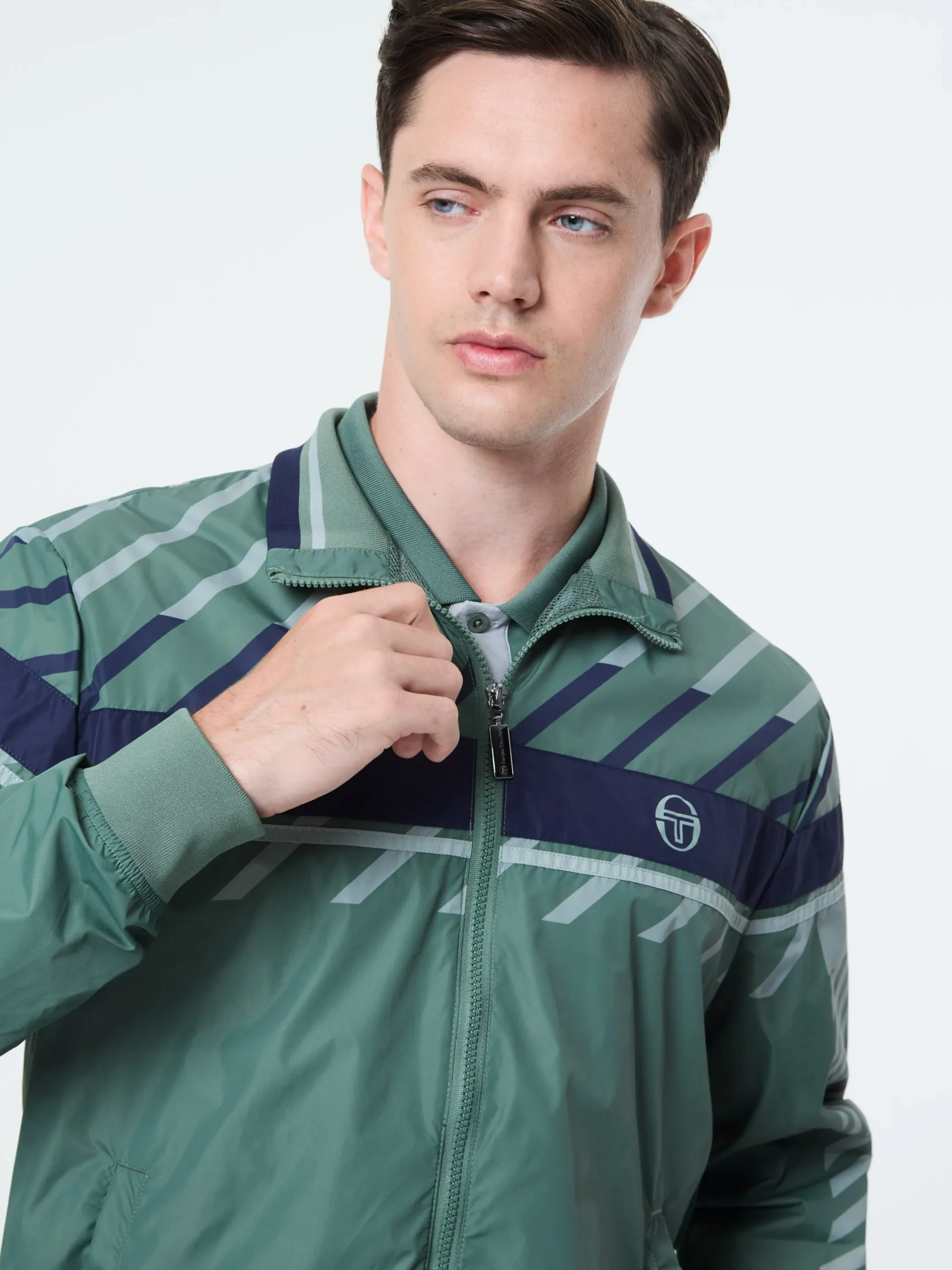 Quadretto Track Jacket- Duck Green