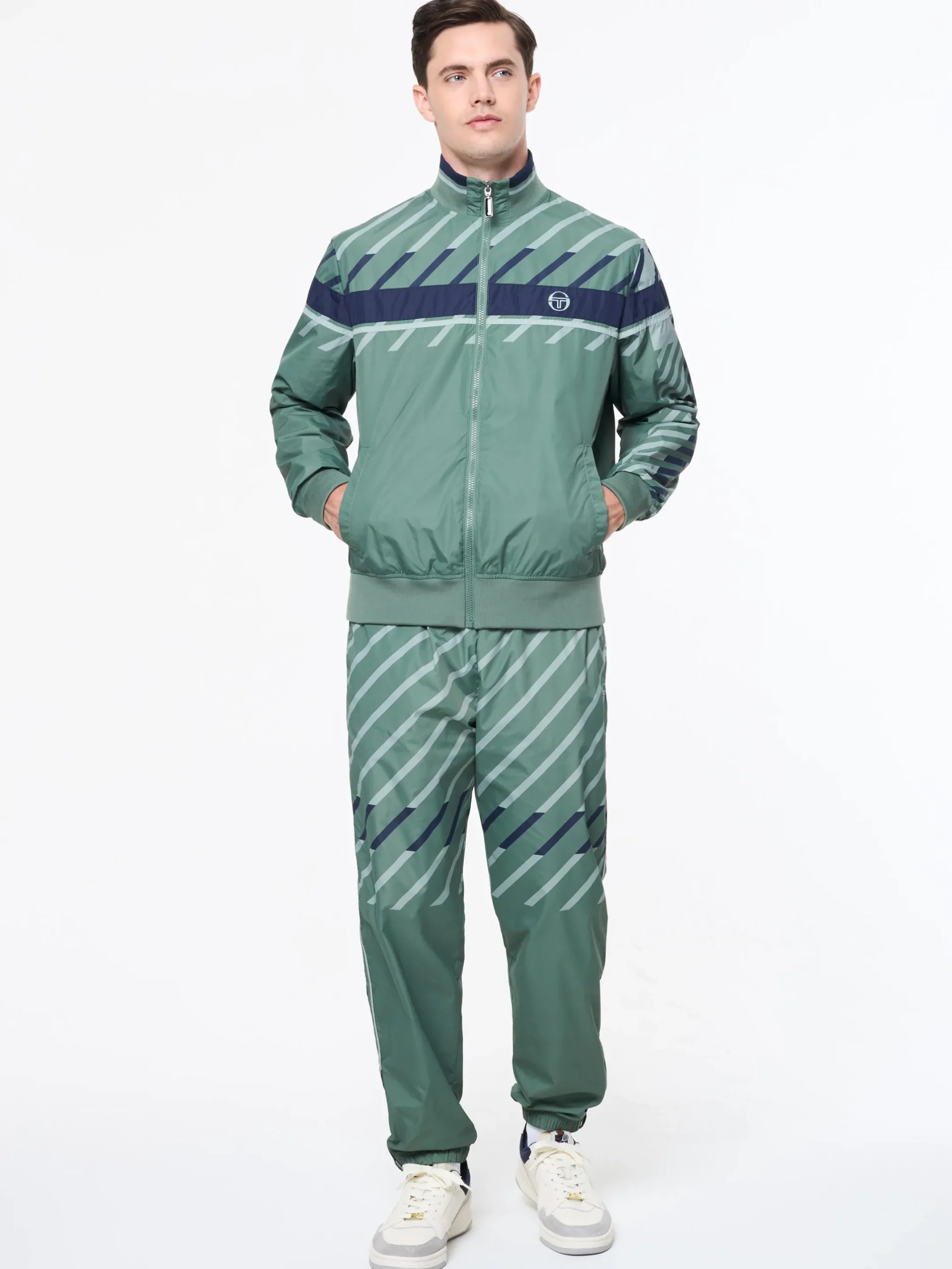 Quadretto Track Jacket- Duck Green
