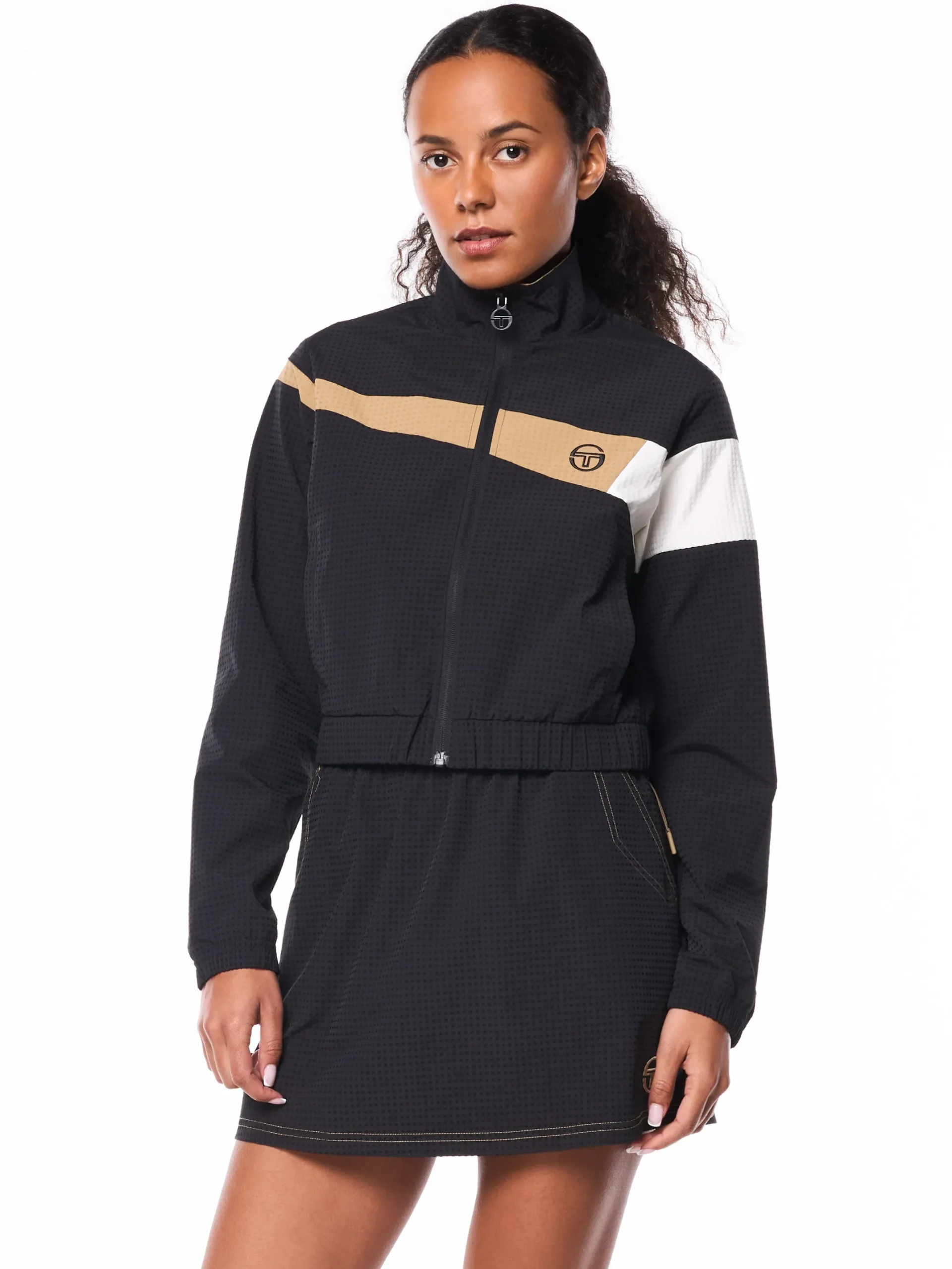 Roma Track Jacket-Black Beauty