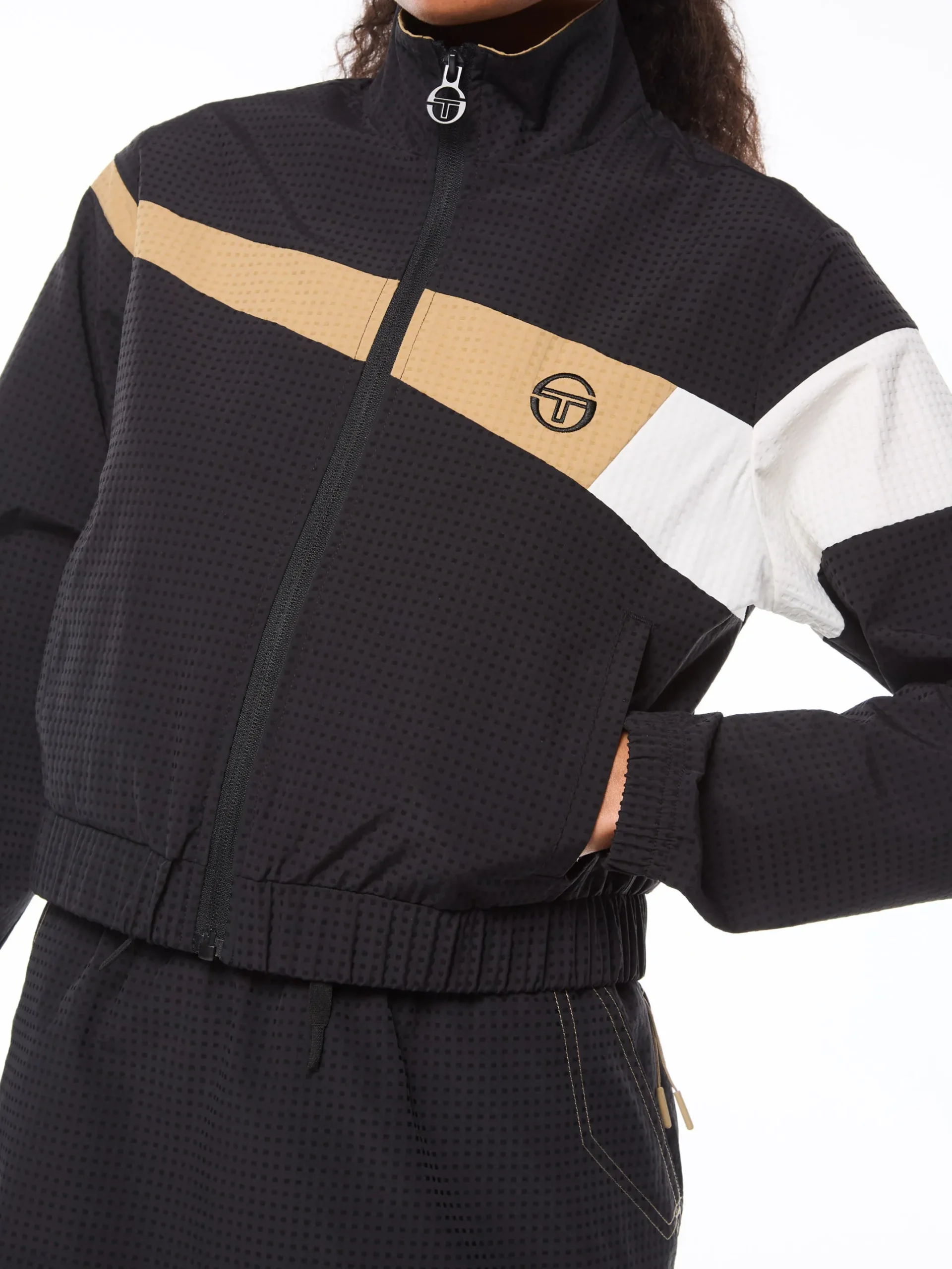 Roma Track Jacket-Black Beauty