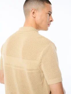 Sabino Knit Polo-Mojave Desert