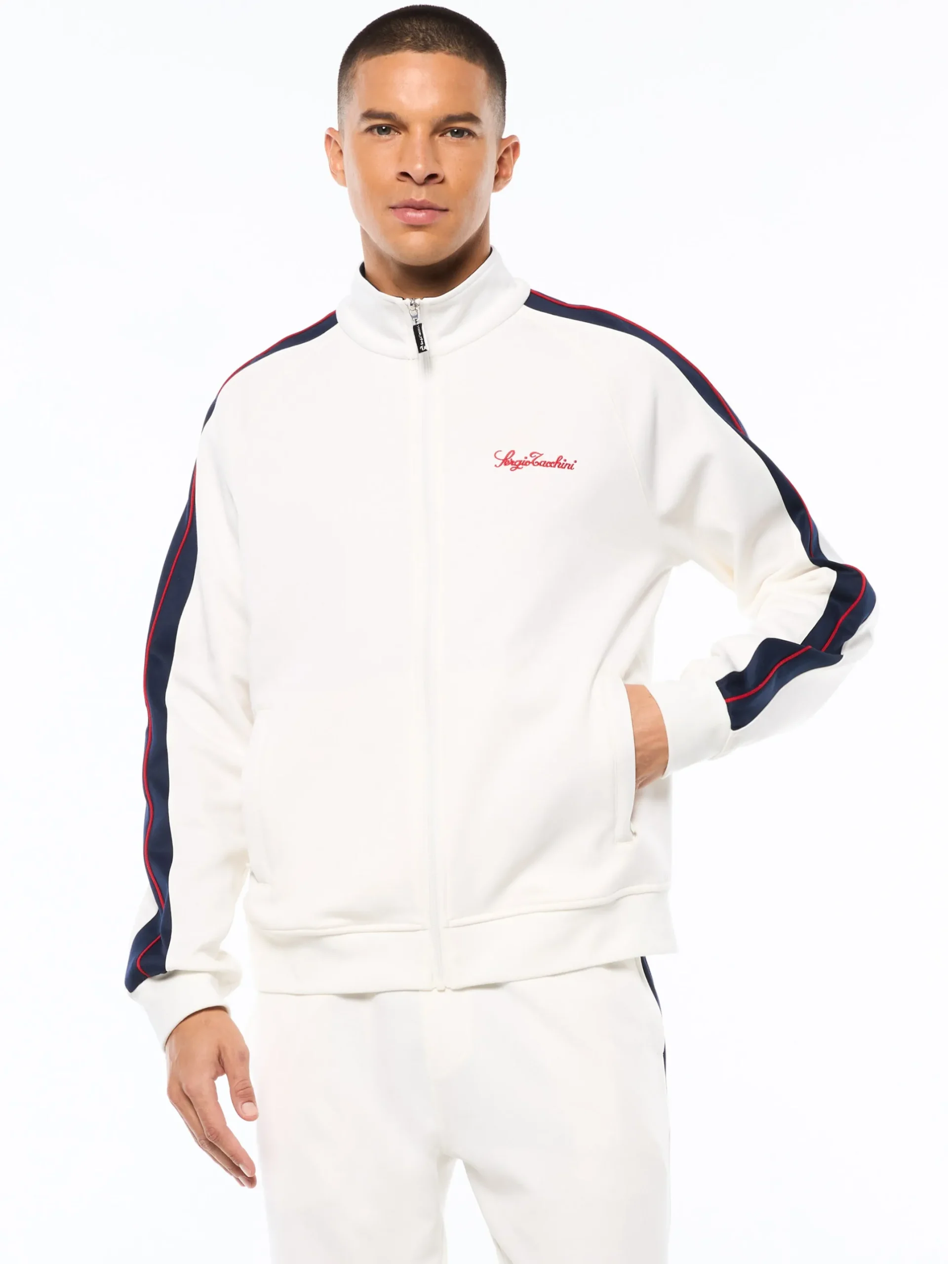 Semplice Track Jacket-Gardenia