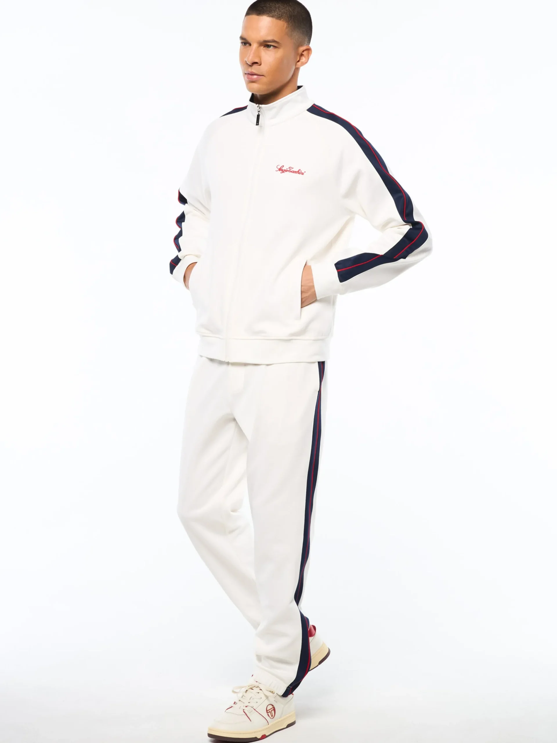 Semplice Track Jacket-Gardenia