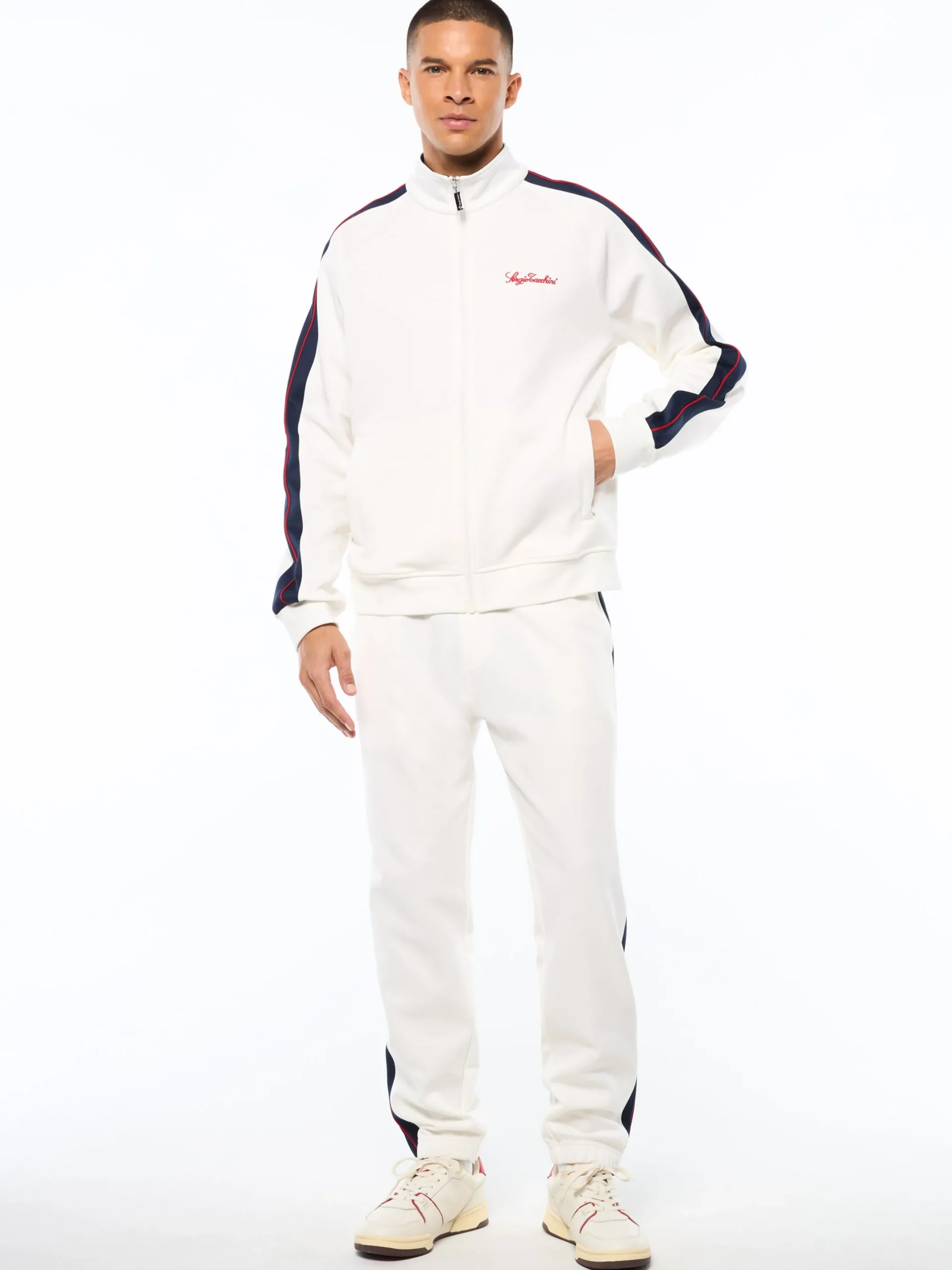 Semplice Track Jacket-Gardenia