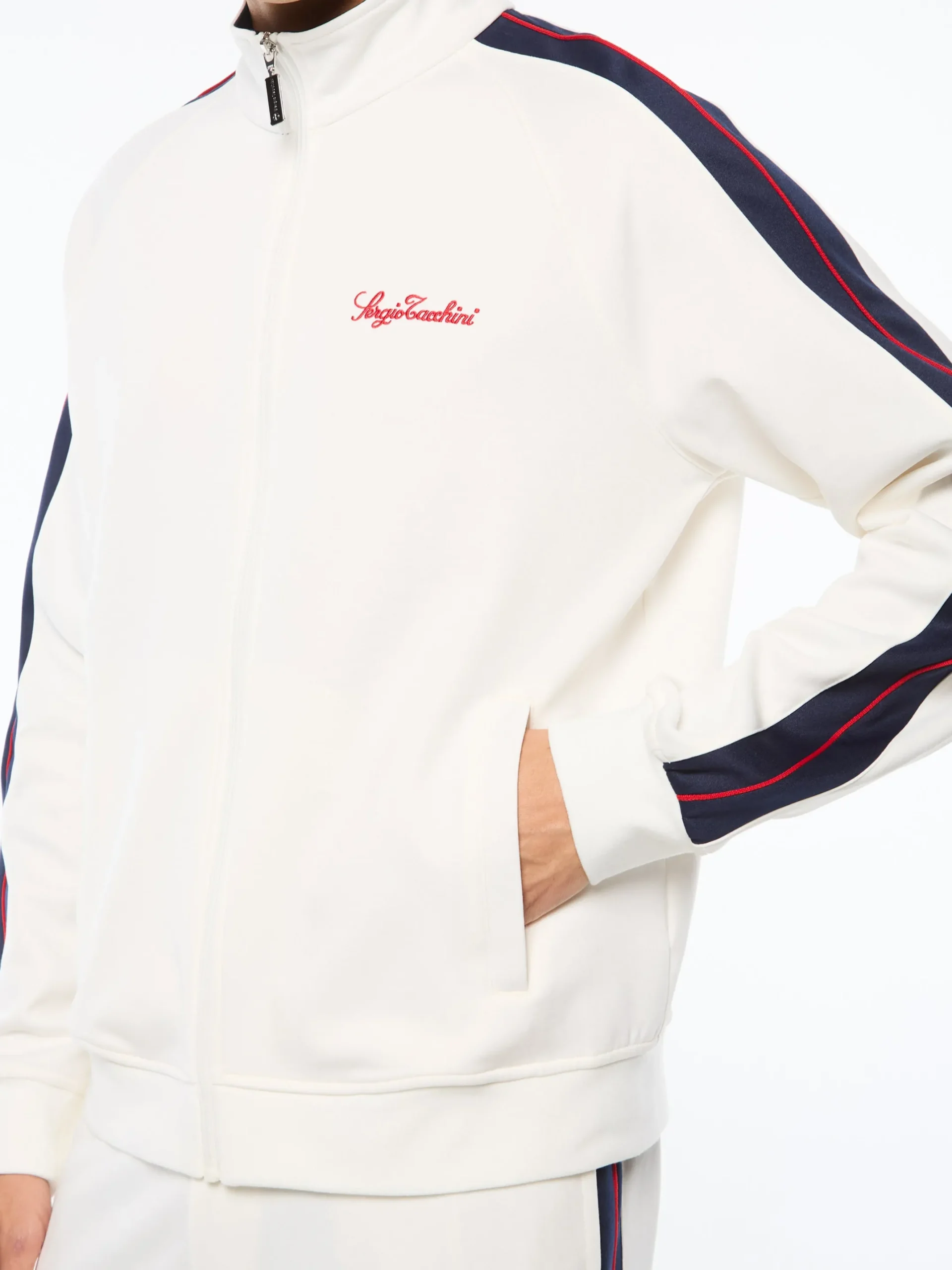 Semplice Track Jacket-Gardenia