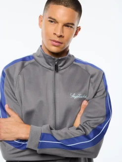 Semplice Track Jacket-Quiet Shade