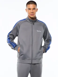 Semplice Track Jacket-Quiet Shade