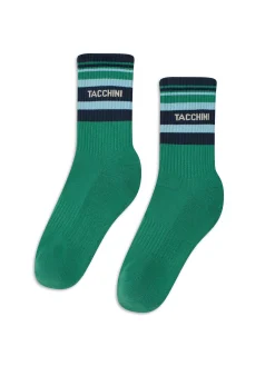 Strisce Sock-Bottle Green