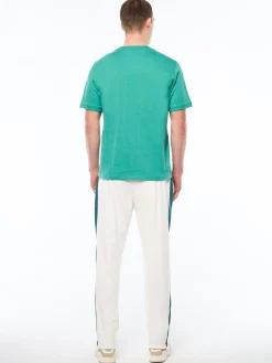 Strisce T-Shirt-Bottle Green