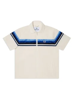 Striscia Short Sleeve Track Jacket-Gardenia