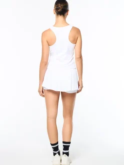 Tessa Scoop Neck Tank- Brilliant White