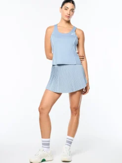 Tessa Scoop Neck Tank- Faded Denim