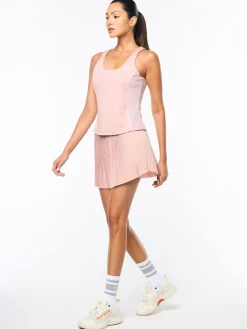 Tessa Scoop Neck Tank- Pale Mauve