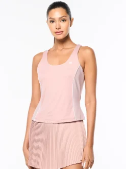 Tessa Scoop Neck Tank- Pale Mauve