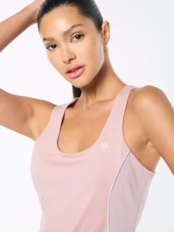 Tessa Scoop Neck Tank- Pale Mauve