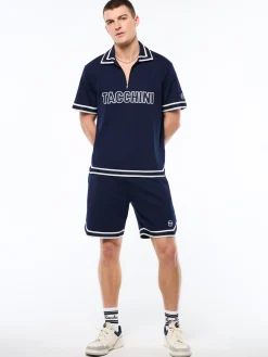 Tito Short Sleeve Polo-Maritime Blue
