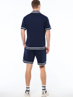 Tito Short Sleeve Polo-Maritime Blue