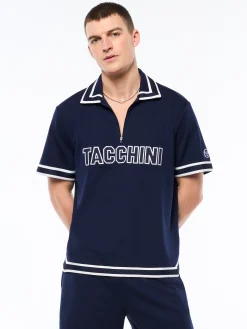 Tito Short Sleeve Polo-Maritime Blue