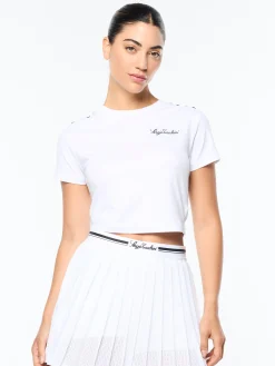 Verona Crop Top- Brilliant White