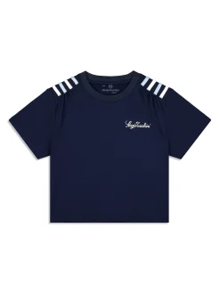 Verona Crop Top- Maritime Blue