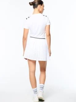 Verona Mesh Skort- Brilliant White