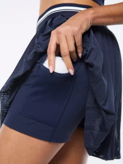 Verona Mesh Skort- Maritime Blue