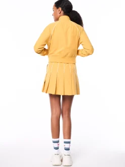 Via Track Jacket-Honey Gold